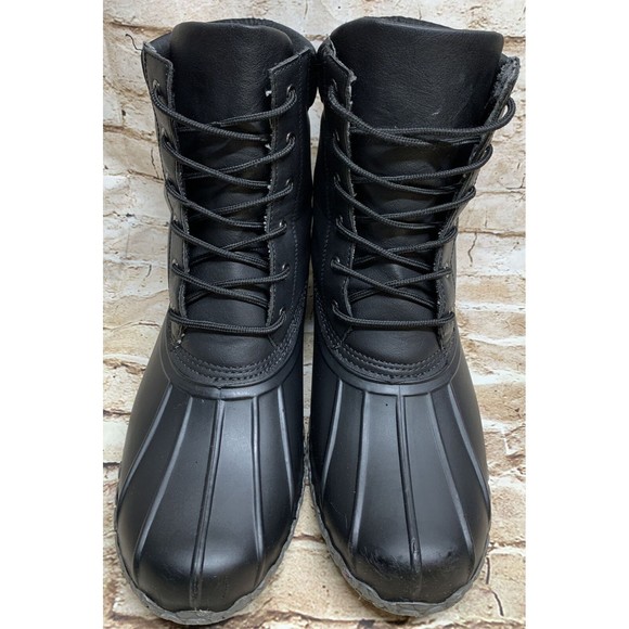 Weatherproof Vintage Men\'s Adam2 Leather And Man Made Duck Boots. Black Size 12M main image 11